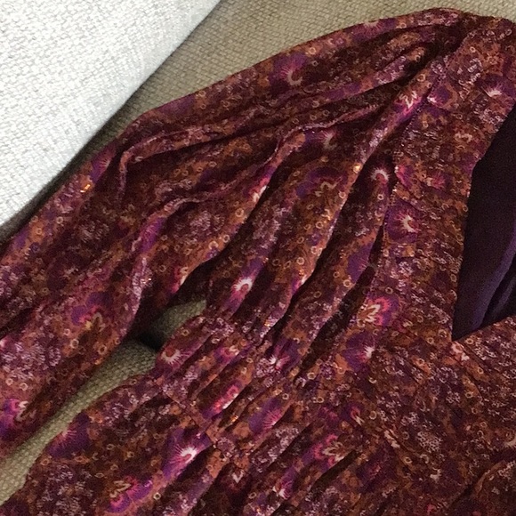 House of Harlow tiered boho dress with scattered metallic threading, size 4, NWT - Picture 5 of 15